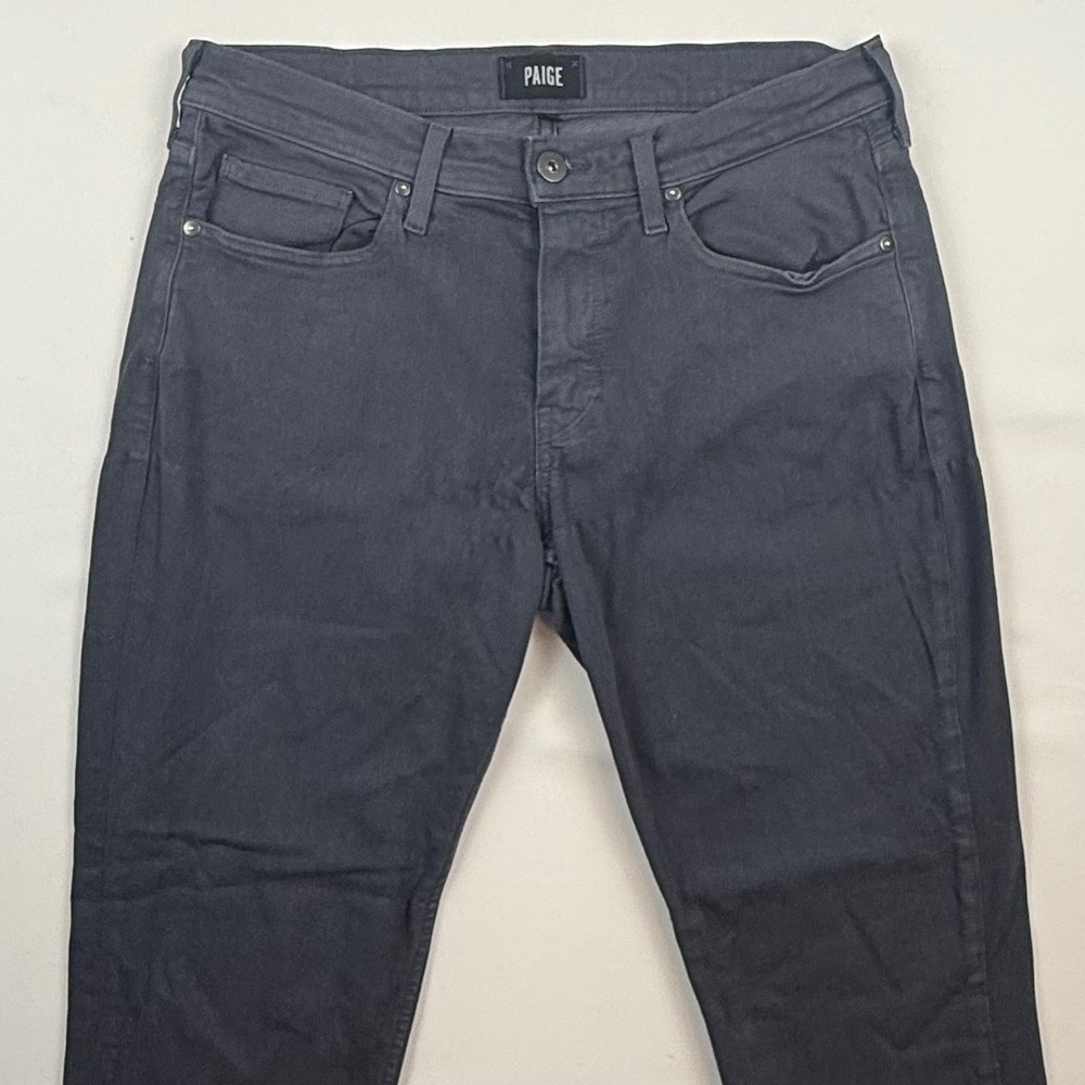 Paige Federal Slim Straight Jeans Mens 32 Pewter Stone Grey M655799-6709